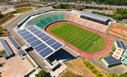 Estadio de Pernambuco con placas solares